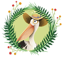 Penelope Pelican wreath